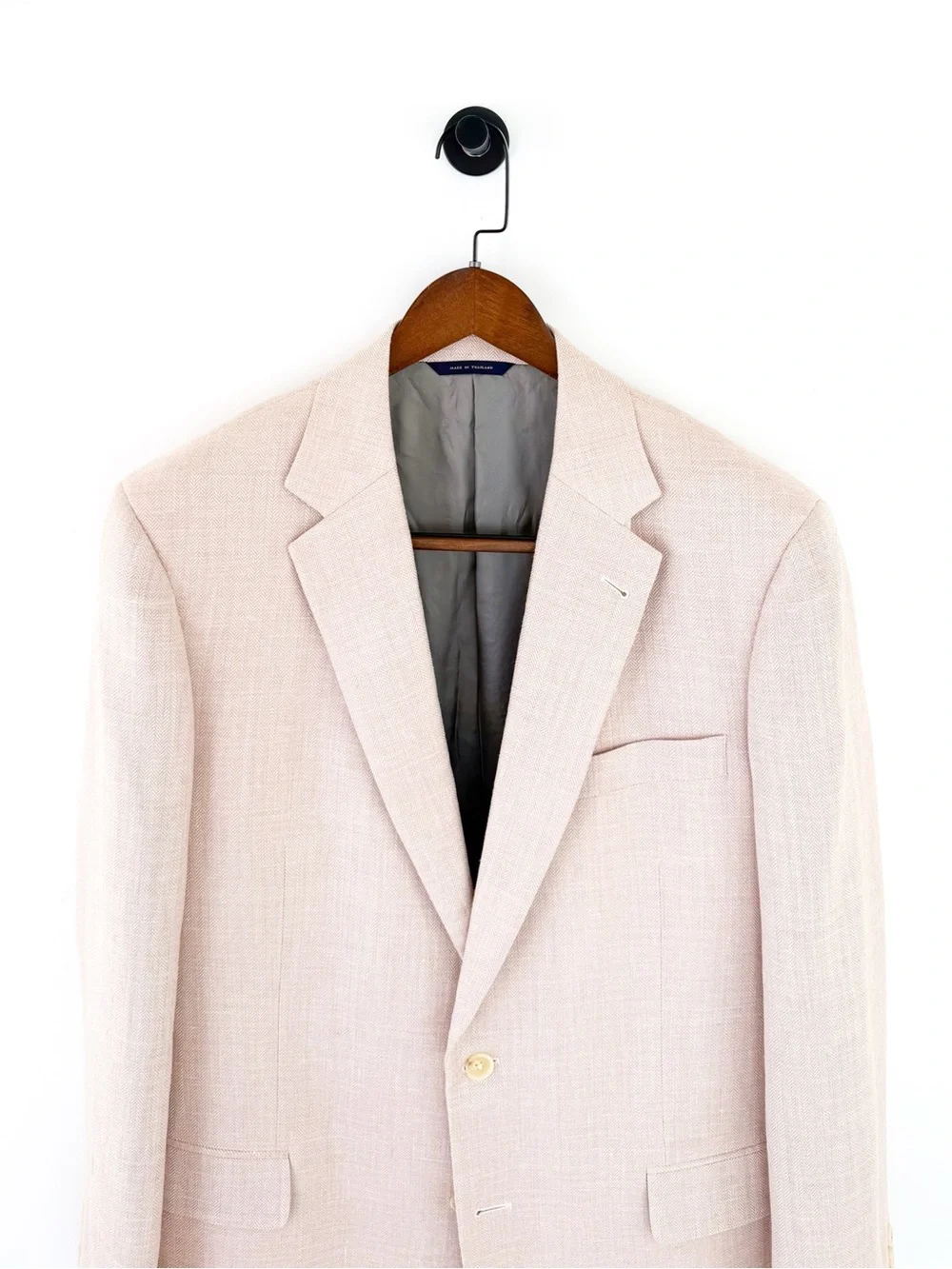 NWT NEW Brooks Brothers Madison Herringbone Wool Men's Sport Coat Pink 42L